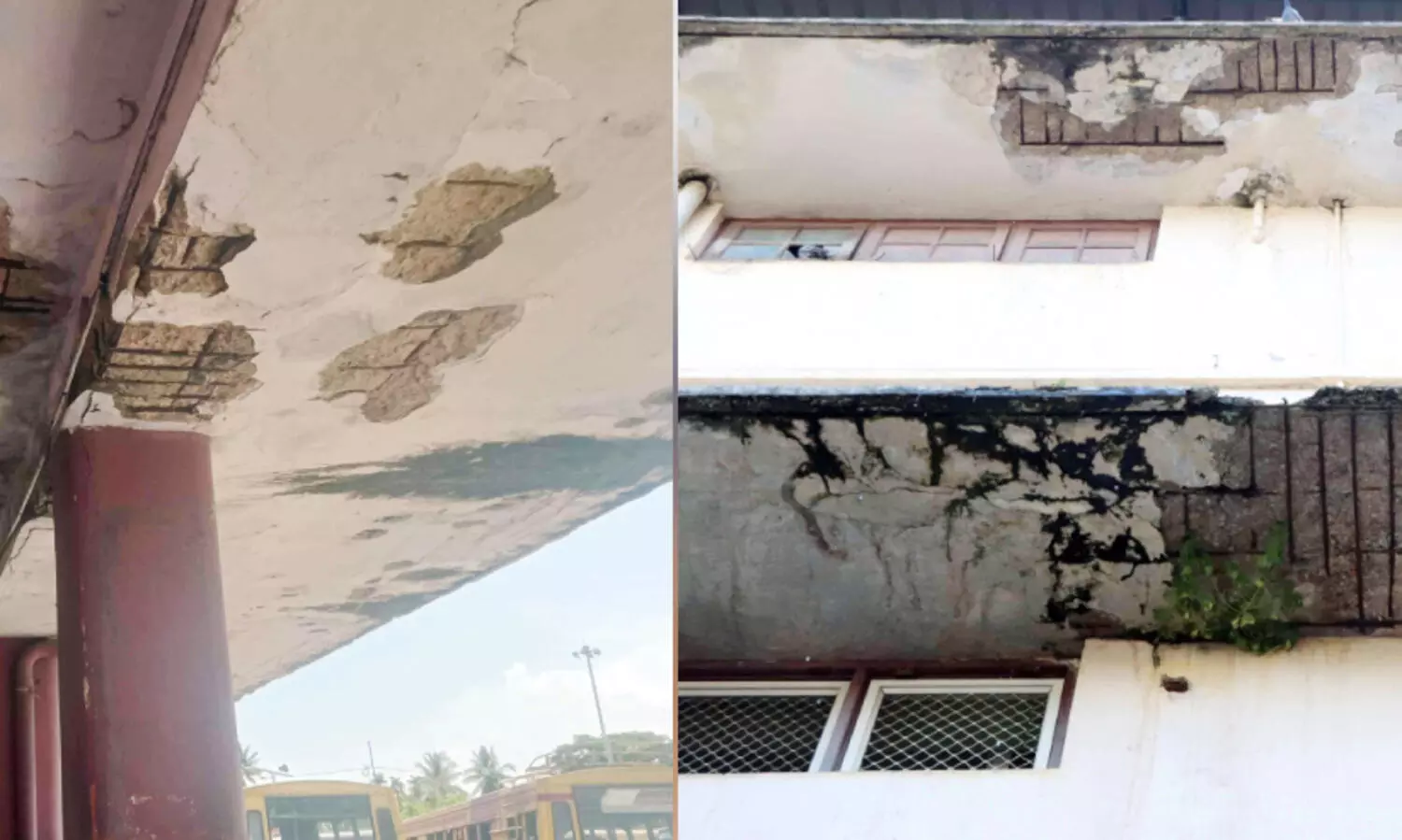 പൊളിഞ്ഞു നിൽപ്പാണ്​ കൊല്ലത്തും കെട്ടിടങ്ങൾ