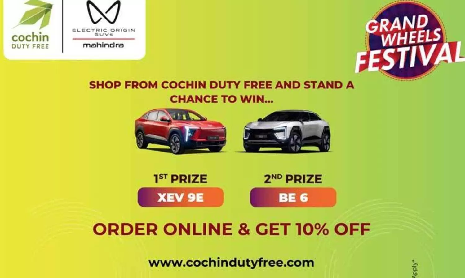 കൊച്ചിൻ ഡ്യൂട്ടി ഫ്രീയിൽ ‘ഗ്രാൻഡ് വീൽസ് ഫെസ്റ്റിവൽ’ ആരംഭിച്ചു
