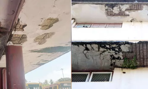 പൊളിഞ്ഞു നിൽപ്പാണ്​ കൊല്ലത്തും കെട്ടിടങ്ങൾ