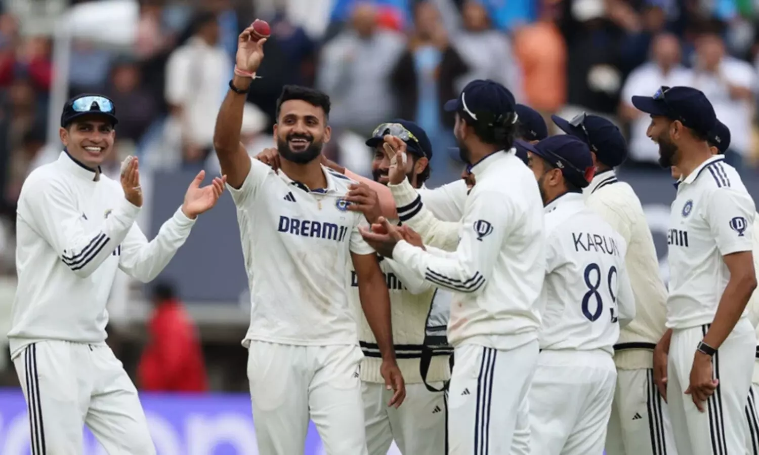 ആകാശിന്റെ ആറാട്ട്; എ​ഡ്ജ്ബാ​സ്റ്റ​ണിൽ ചരിത്രം പിറന്നു, ഇന്ത്യക്ക് 336 റൺസ് ജയം