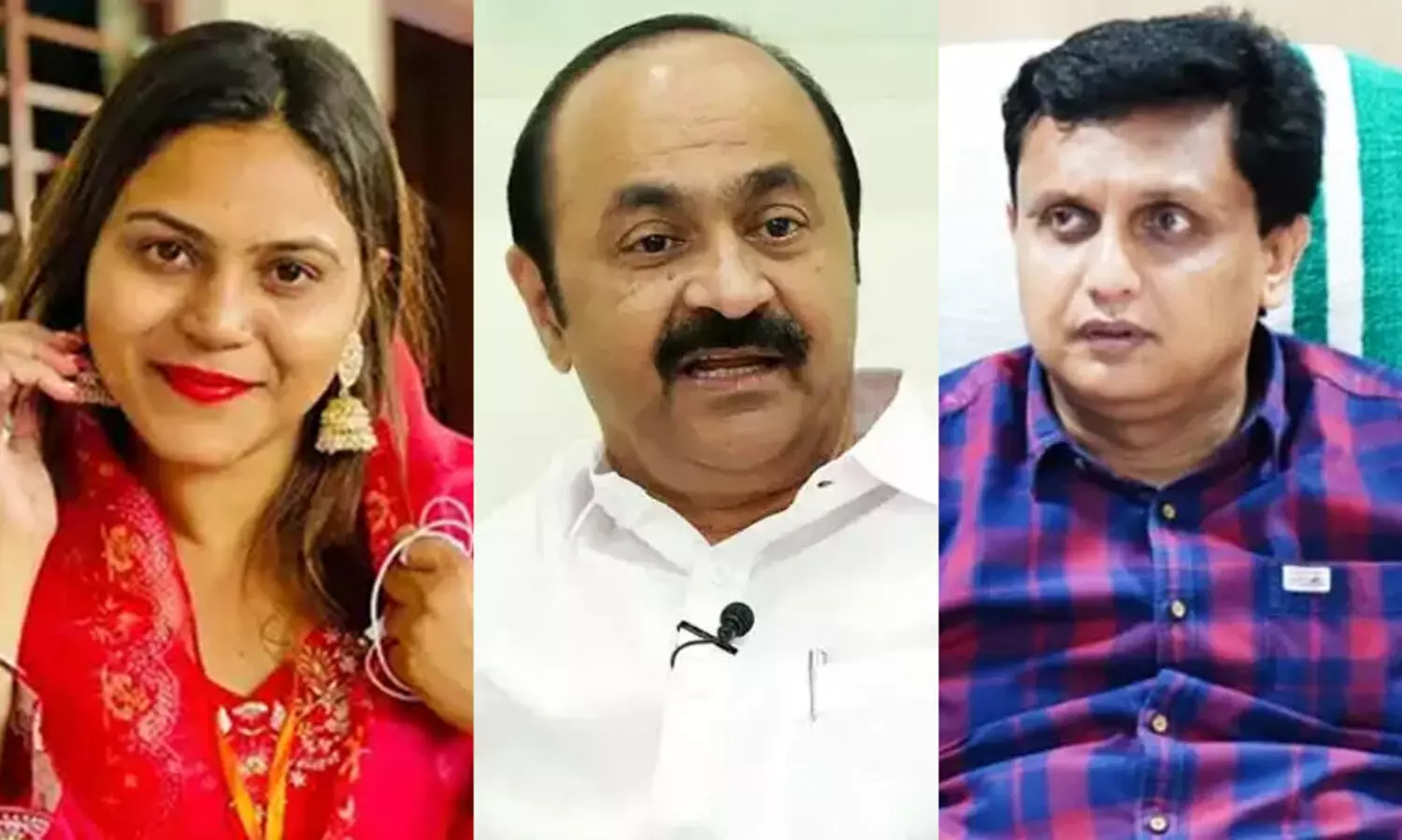 Jyoti Malhotra, VD Satheesan, Muhammed Riyas