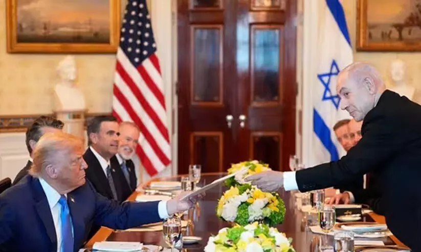 ഡോണൾഡ് ട്രംപിനെ സമാധാന നൊബേലിന് നാമനിർദേശം ചെയ്ത് ബിന്യമിൻ നെതന്യാഹു