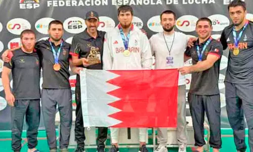 സ്പെ​യി​ൻ ഗ്രാ​ൻ​ഡ് പ്രി​ക്സ് ഗു​സ്തി മ​ത്സ​രം; നാ​ല് സ്വ​ർ​ണ​മു​ൾ​പ്പെ​ടെ അ​ഞ്ച് മെ​ഡ​ലു​ക​ൾ സ്വ​ന്ത​മാ​ക്കി ബ​ഹ്റൈ​ൻ