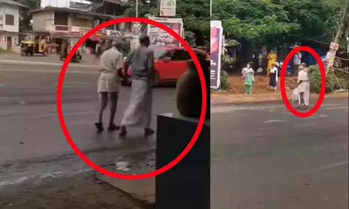 ‘ഇത് പോലൊരു ഒരു തെറ്റ് മാത്രമെ അദ്ദേഹം ചെയ്തുള്ളൂ... നാം മൗനം പാലിച്ചാൽ നാളെ വേറൊരു നിരപരാധിയെ ക്രൂശിക്കും’ -ഇയ്യ വളപട്ടണത്തിനെതിരായ പൊലീസ് അതിക്രമത്തിൽ പ്രതിഷേധം കനക്കുന്നു -VIDEO