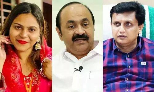 Jyoti Malhotra, VD Satheesan, Muhammed Riyas