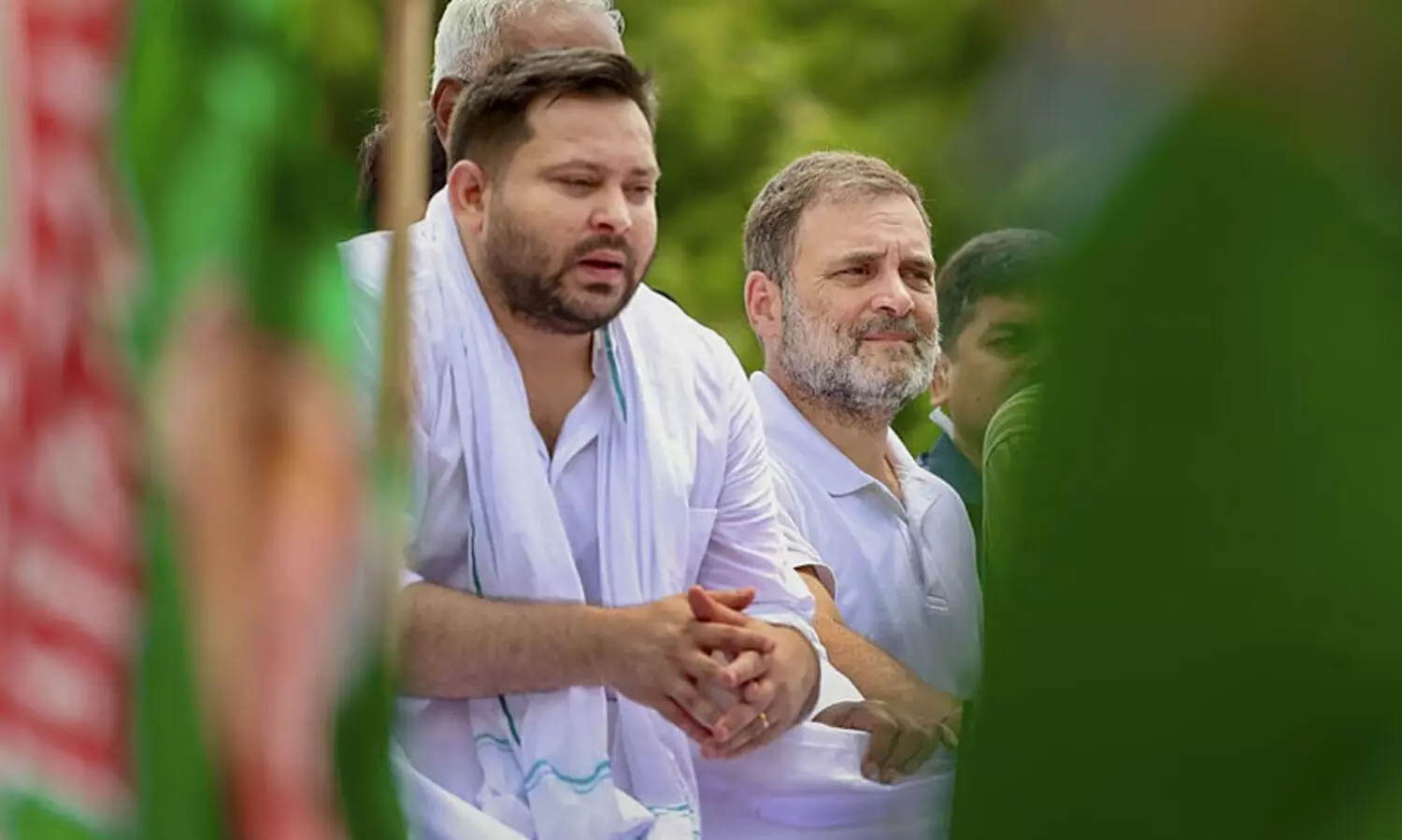 വോട്ടർ പട്ടിക പരിഷ്കരണത്തിനെതിരെ രാഹുലിന്റെ നേതൃത്വത്തിൽ ബിഹാർ തലസ്ഥാനത്ത് ‘മഹാഗത്ബന്ധൻ’ മാർച്ച്