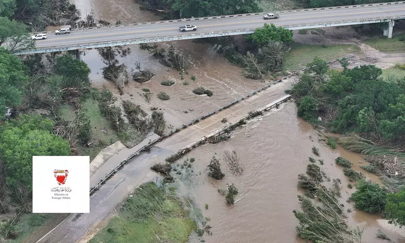 ടെക്സാസിലുണ്ടായ വെള്ളപ്പൊക്കം; അമേരിക്കയെ ഐക്യദാർഢ്യം അറിയിച്ച് ബഹ്റൈൻ ടെക്സാസിലുണ്ടായ വെള്ളപ്പൊക്കം; അമേരിക്കയെ ഐക്യദാർഢ്യം അറിയിച്ച് ബഹ്റൈൻ