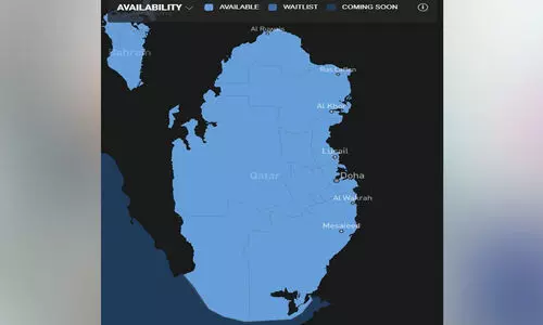 സ്റ്റാ​ർ​ലി​ങ്കി​ന്റെ അ​തി​വേ​​ഗ ഇ​ന്റ​ർ​നെ​റ്റ് സേ​വ​നം ഖ​ത്ത​റി​ലും