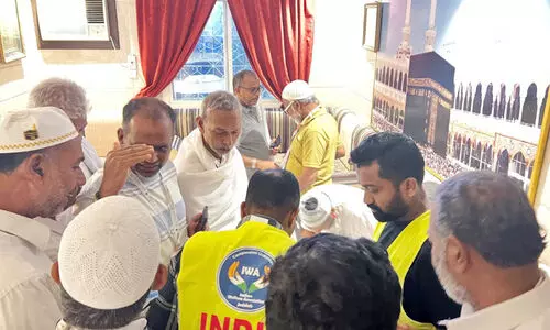 ഹ​ജ്ജ് തീ​ർ​ഥാ​ട​ക​ർ​ക്ക് മി​ക​ച്ച സേ​വ​നം ന​ൽ​കി​യ സം​തൃ​പ്തി​യി​ൽ ‘ഐ​വ’ വ​ള​ന്റി​യ​ർ​മാ​ർ