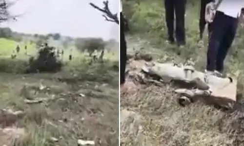 രാജസ്ഥാനിൽ വ്യോമസേനാ യുദ്ധവിമാനം തകർന്നുവീണ് പൈലറ്റ് മരിച്ചു