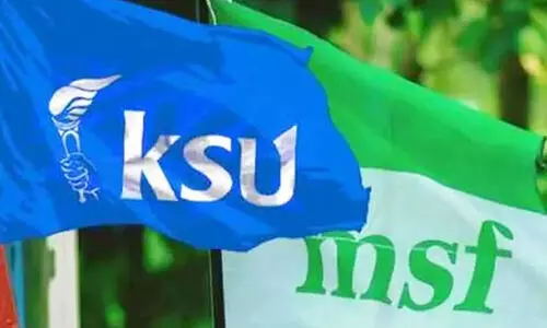 കെ.എസ്.യു കാലിക്കറ്റിൽ മുൻധാരണ ലംഘിച്ചുവെന്ന്; എം.എസ്.എഫ് പ്രതിപക്ഷനേതാവിന് പരാതി നൽകി