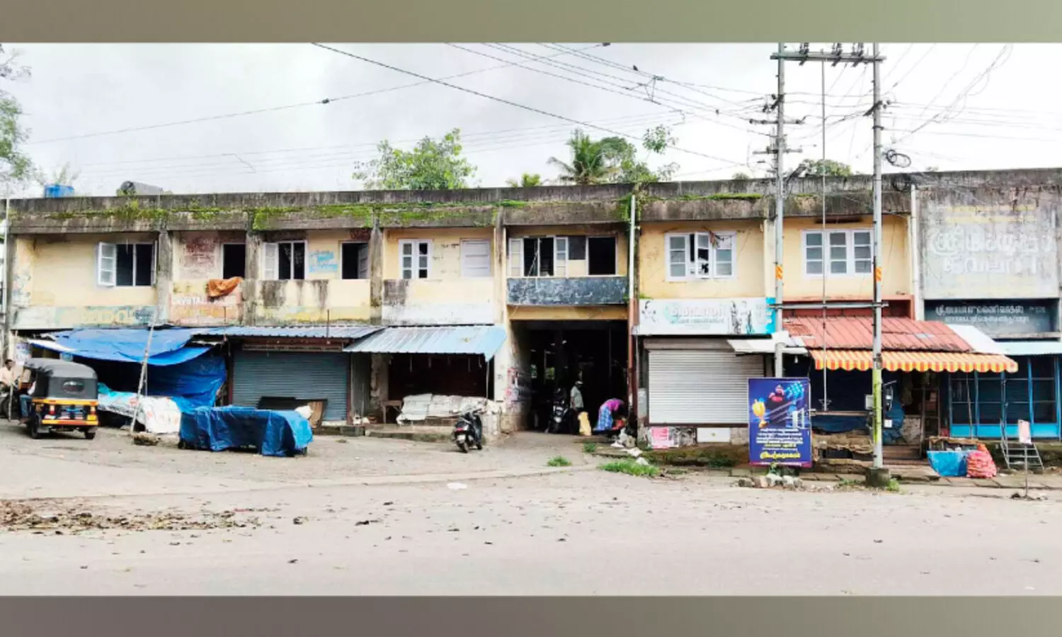 മേൽക്കൂരയിൽ ആൽമരം; ഭീഷണിയായി പൊതുമാർക്കറ്റ്​ കെട്ടിടം