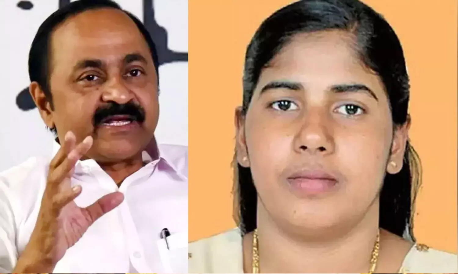 VD Satheesan, Nimisha Priya