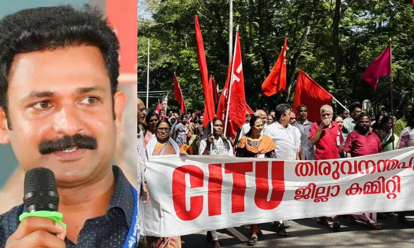 മുഖ്യമന്ത്രിയുടെ ഓഫിസിന്റെ ജനലൊന്ന് തുറന്നാൽ ആ മനുഷ്യരെ കാണുമല്ലോ? അവരോട് സി.ഐ.ടി.യുവിന്റെ നിലപാടെന്താ? -ഡോ. ജിന്റോ ജോൺ മുഖ്യമന്ത്രിയുടെ ഓഫിസിന്റെ ജനലൊന്ന് തുറന്നാൽ ആ മനുഷ്യരെ കാണുമല്ലോ? അവരോട് സി.ഐ.ടി.യുവിന്റെ നിലപാടെന്താ? -ഡോ. ജിന്റോ ജോൺ