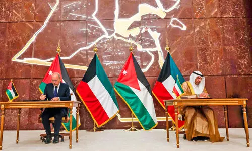 സ​ഹ​ക​ര​ണം ശ​ക്തി​പ്പെ​ടു​ത്ത​ൽ; കു​വൈ​ത്തും ജോ​ർ​ഡ​നും ആ​റ് ക​രാ​റു​ക​ളി​ൽ ഒ​പ്പു​വ​ച്ചു