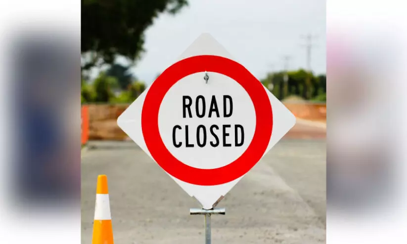 റി​ങ് റോ​ഡ് എ​ക്സി​റ്റ് താ​ൽ​ക്കാ​ലി​ക​മാ​യി അ​ട​ച്ചു