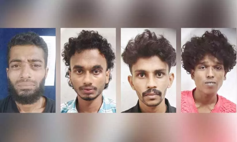 രണ്ടിടങ്ങളിൽ ലഹരി വേട്ട; എം.ഡി.എം.എയുമായി നാലുപേർ പിടിയിൽ