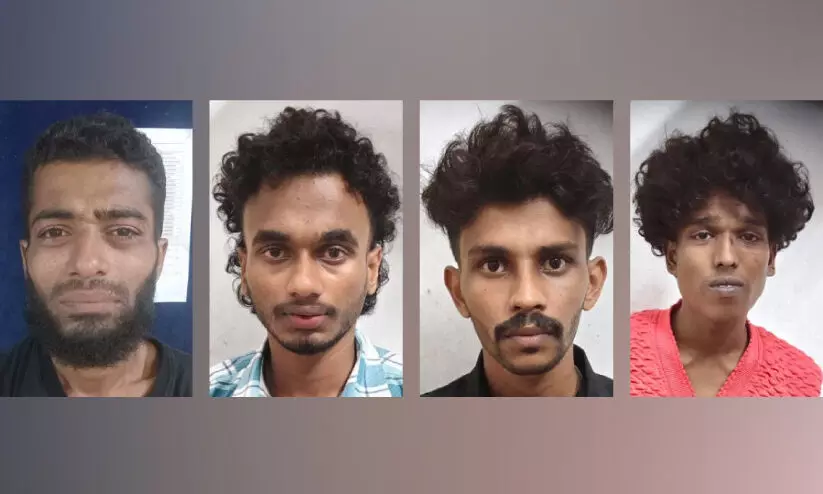 രണ്ടിടങ്ങളിൽ ലഹരി വേട്ട; എം.ഡി.എം.എയുമായി നാലുപേർ പിടിയിൽ