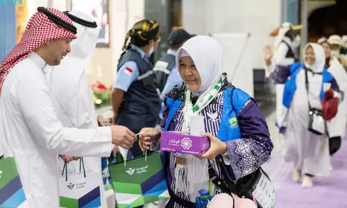 ഹ​ജ്ജ്​ 2025; അ​വ​സാ​ന​ തീ​ർ​ഥാ​ട​ക​സം​ഘ​ത്തി​ന്​ യാ​ത്ര​യ​യ​പ്പൊ​രു​ക്കി ‘സൗ​ദി​യ’