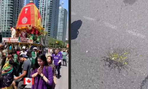 കാനഡയിൽ രഥയാത്രക്കു നേരെ ചീമുട്ടയേറ്; ദൃശ്യം പുറത്തുവന്നത് ഇൻസ്റ്റഗ്രാം വിഡിയോയിലൂടെ