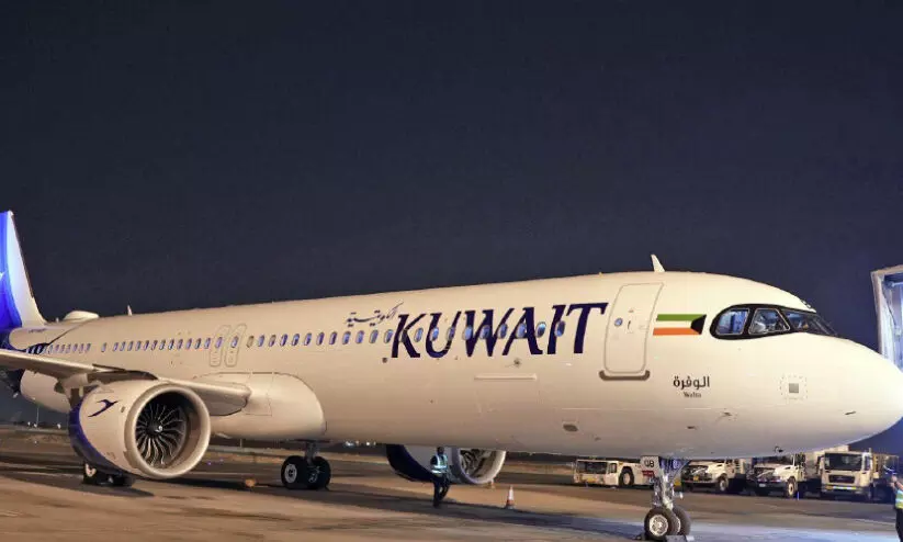 കു​വൈ​ത്ത് എ​യ​ർ​വേ​സി​ന് പുതിയ എ​യ​ർ​ബ​സ് എ 321 ​നി​യോ വി​മാ​നം എ​ത്തി