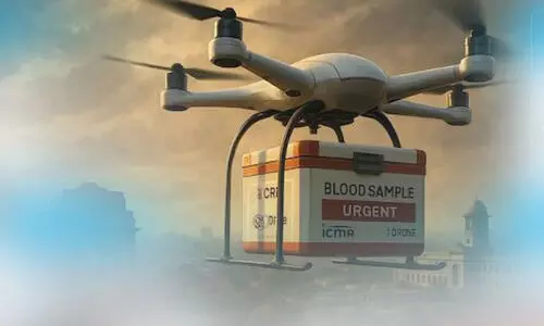 രക്ത സാമ്പിളുകൾ സുരക്ഷിതമായി ആശുപത്രികളിലേക്ക് കൊണ്ടു പോകാൻ ഡ്രോണുകളുമായി ഐ.സി.എം.ആറിലെ ഒരു സംഘം ഗവേഷകർ