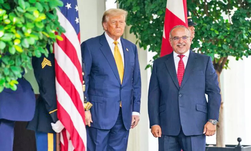 Crown Prince with donald trumph