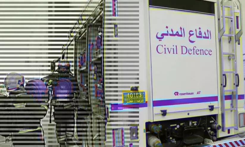 fire in industrial area