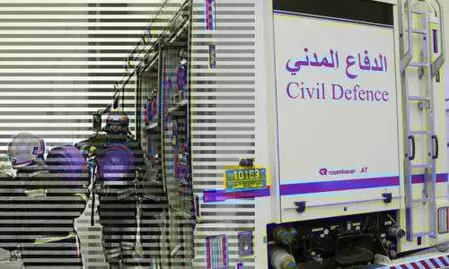 fire in industrial area