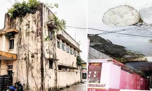 ഭീഷണിയായി ആലപ്പുഴ കെ.എസ്.ആർ.ടി.സി. കെട്ടിടം
