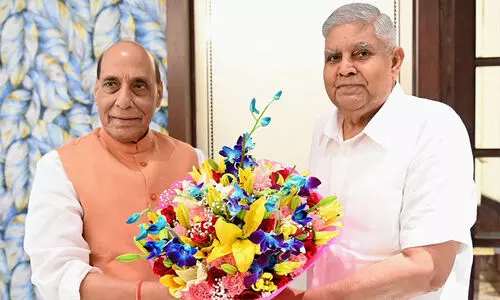 Jagdeep Dhankhar and rajnath singh