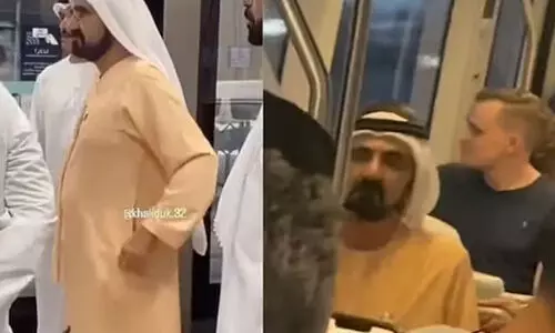 തിരക്കേറിയ ട്രാമിൽ ദുബൈ ഭരണാധികാരി; ദൃശ്യങ്ങൾ വൈറൽ തിരക്കേറിയ ട്രാമിൽ ദുബൈ ഭരണാധികാരി; ദൃശ്യങ്ങൾ വൈറൽ