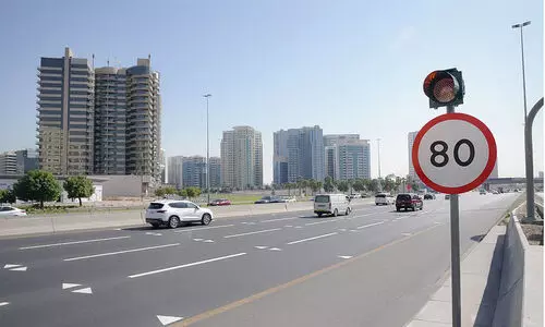 റാക് ജസീറ റൗണ്ടെബൗട്ട് -മര്‍ജാന്‍ ഐലന്‍റ് വേഗപരിധി കുറച്ചു