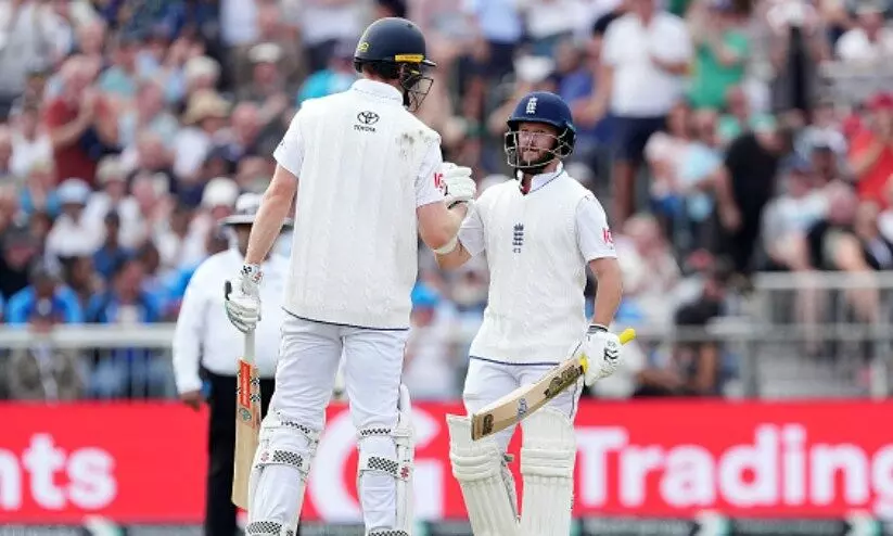 ബാസ്ബാൾ ശൈലിക്ക് മാറ്റമില്ല; അതിവേഗം 100 പിന്നിട്ട് ഇംഗ്ലണ്ട്, ഓപണർമാർക്ക് അർധ സെഞ്ച്വറി