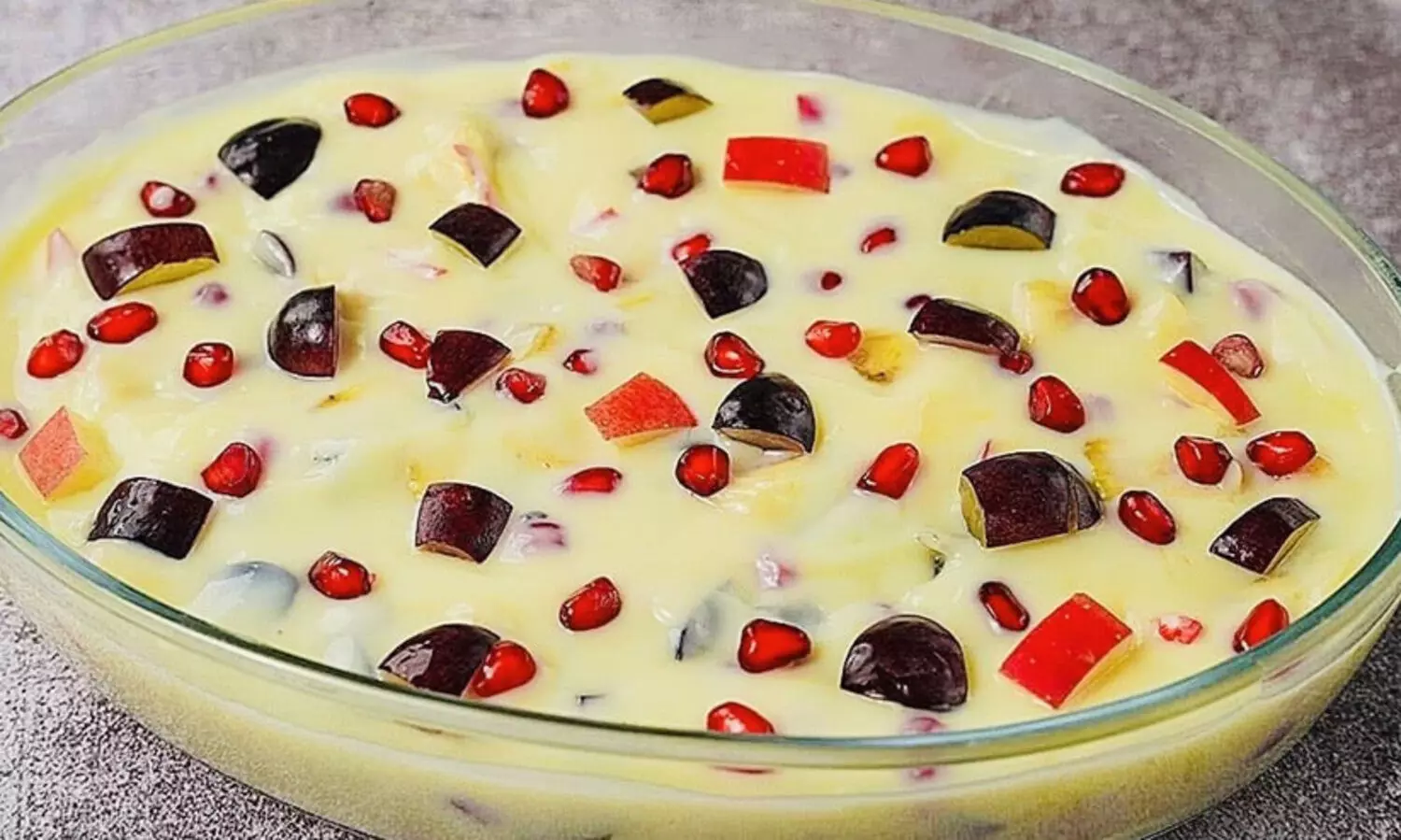 Fruit custard for health