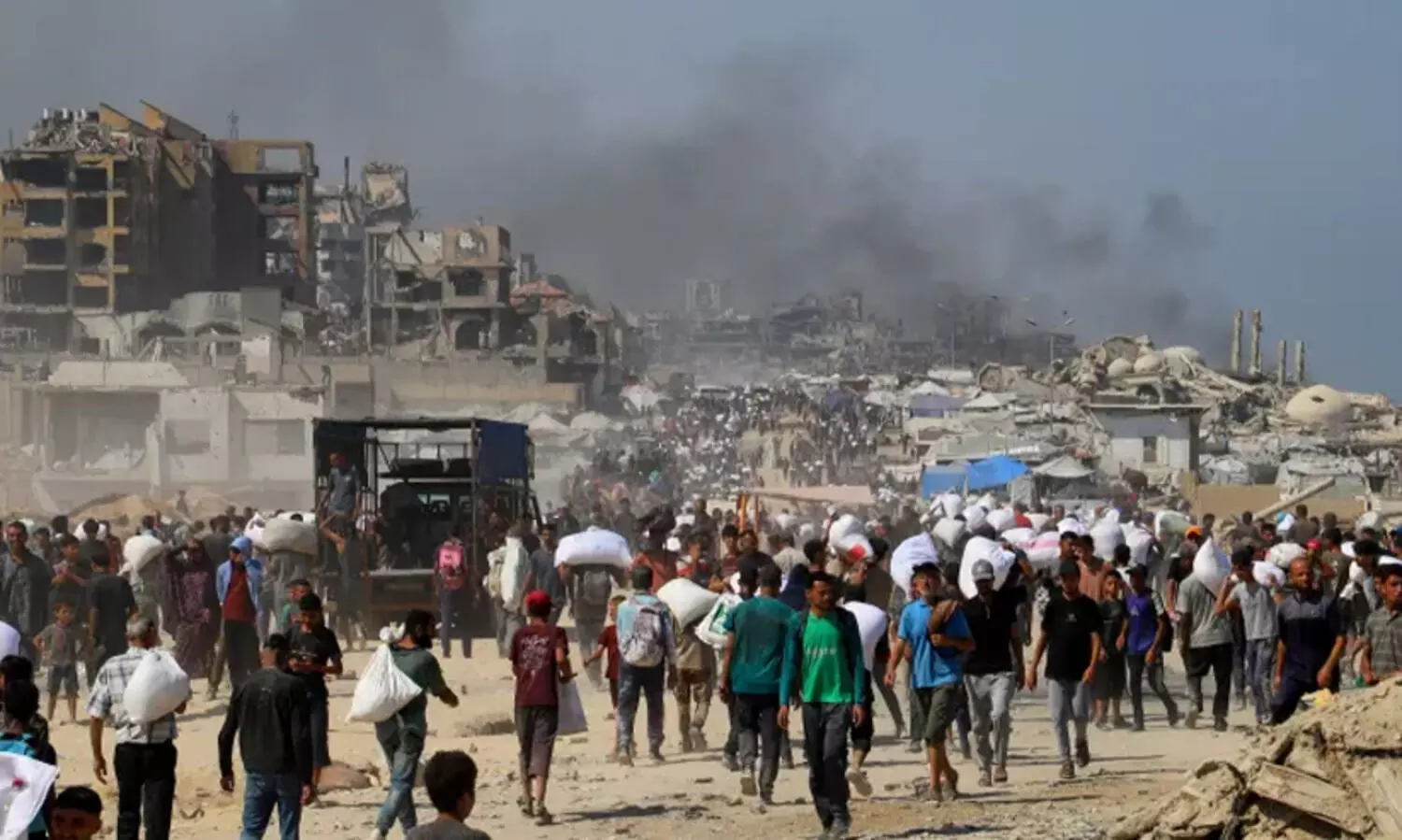 ദിവസവും 10 മണിക്കൂര്‍ താൽക്കാലിക വെടിനിർത്തലുമായി ഇസ്രായേൽ; ഇളവ് ഗസ്സ സിറ്റി, ദെയ്ർ അൽബലഹ്, മുവാസി എന്നിവിടങ്ങളിൽ, പട്ടിണി മരണം 128 ആയി