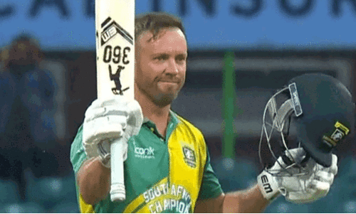 വീണ്ടും വെടിക്കെട്ട്, വീണ്ടും സെഞ്ച്വുറി; ലെജന്‍ഡ്സ് ചാമ്പ്യൻഷിപ്പില്‍ ഡിവില്ലിയേഴ്സിന് രണ്ടാം ശതകം