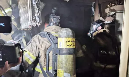 ഹ​വ​ല്ലി​യി​ൽ കെ​ട്ടി​ട​ത്തി​ൽ തീ​പി​ടിത്തം