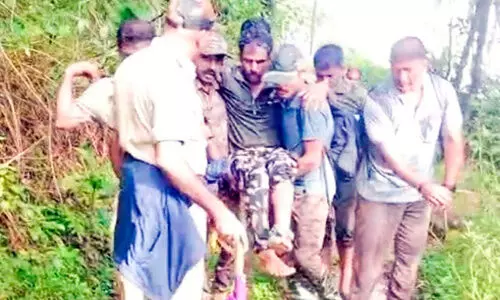 ഒ​ഴി​ച്ചി​ട്ട വീ​ട്ടി​ൽ ക​യ​റി​ക്കൂ​ടി ആ​ന; പി​ടി​ക്കാ​ൻ​ചെ​ന്ന സം​ഘ​ത്തെ വി​ര​ട്ടി​യോ​ടി​ച്ചു