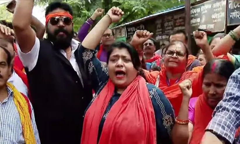 കന്യാസ്ത്രീകളുടെ ജാമ്യാപേക്ഷ തള്ളി; ആഹ്ലാദപ്രകടനവുമായി ബജ്റംഗ്ദൾ