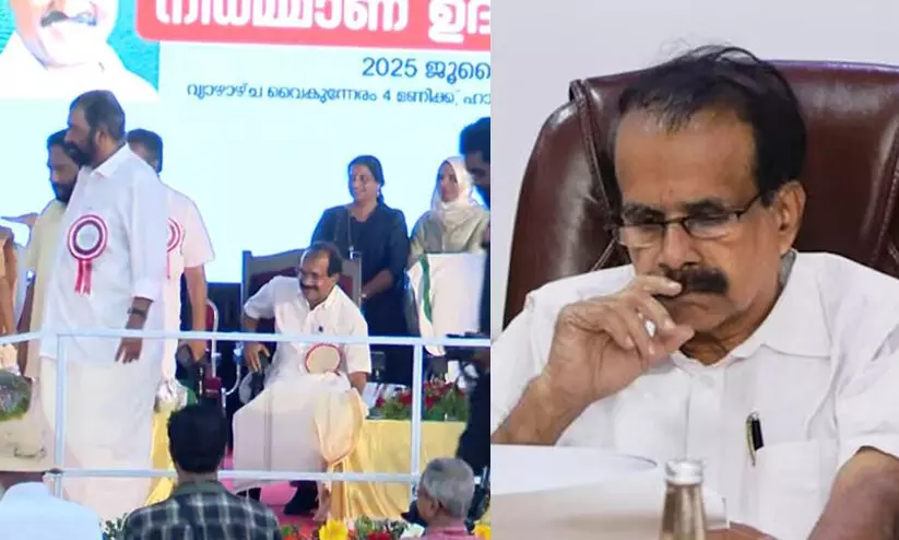 കേന്ദ്രമന്ത്രി ജോർജ് കുര്യൻ സംസാരിക്കവേ സദസ്യർ എണീറ്റുപോയി; ഭൂരിഭാഗം കസേരകളും ശൂന്യമായി കേന്ദ്രമന്ത്രി ജോർജ് കുര്യൻ സംസാരിക്കവേ സദസ്യർ എണീറ്റുപോയി; ഭൂരിഭാഗം കസേരകളും ശൂന്യമായി