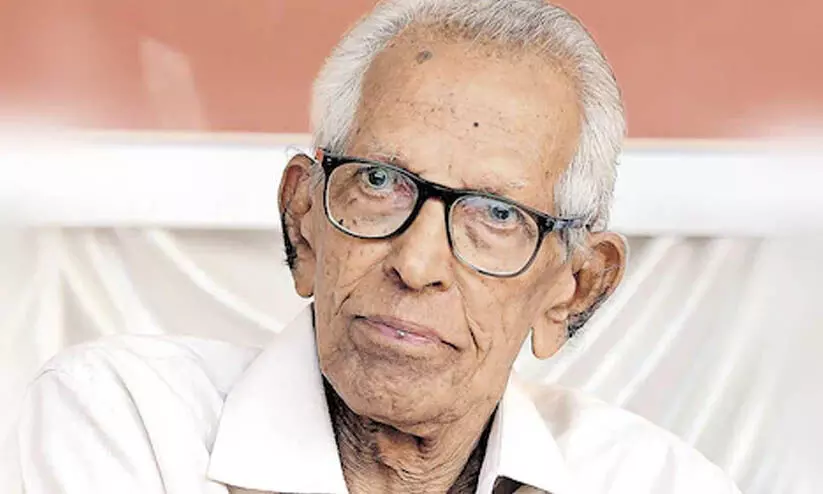 എം.കെ.സാനു അത്യാസന്ന നിലയിൽ ആശുപത്രിയിൽ