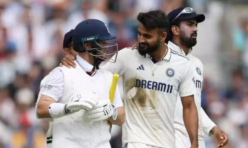 ഡക്കറ്റിന്‍റെ വിക്കറ്റെടുത്തതിനു പിന്നാലെ താരത്തിന്‍റെ തോളിൽ കൈയിട്ട് യാത്രയാക്കി ആകാശ് ദീപ്! പിടിച്ചുവലിച്ച് രാഹുൽ -വിഡിയോ വൈറൽ