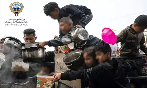 പ്ര​വാ​സി​ക​ൾ​ക്കും സം​ഭാ​വ​ന​ക​ൾ ന​ൽ​കാം; ഗ​സ്സ​ക്കാ​യി അ​ടി​യ​ന്ത​ര ദു​രി​താ​ശ്വാ​സ കാ​മ്പ​യി​ൻ