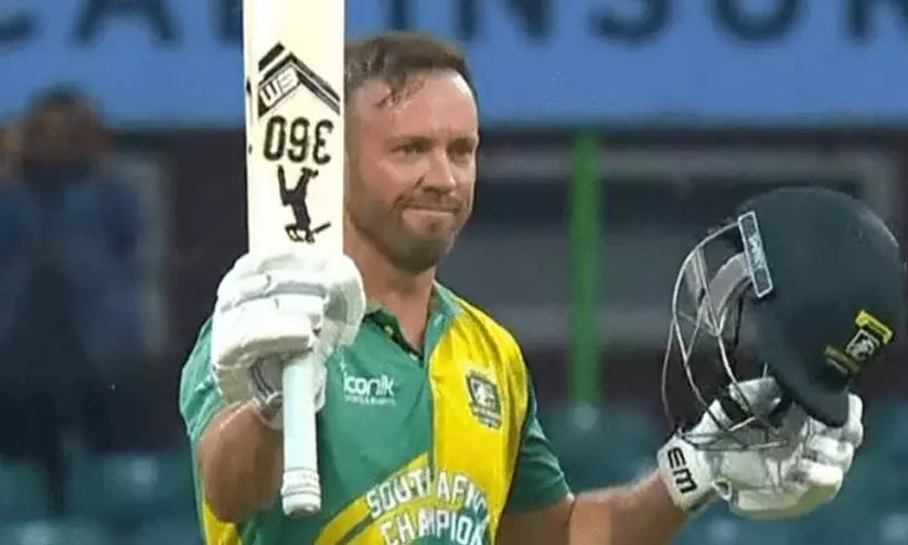 എഡ്ജ്ബാസ്റ്റണിൽ തീപടർത്തി ഡിവില്ലിയേഴ്സ് (60 പന്തിൽ 120); പാകിസ്താനെ തോൽപിച്ച് ദക്ഷിണാഫ്രിക്കക്ക് ലെജൻഡ്സ് ലോക ചാമ്പ്യൻഷിപ്പ് കിരീടം എഡ്ജ്ബാസ്റ്റണിൽ തീപടർത്തി ഡിവില്ലിയേഴ്സ് (60 പന്തിൽ 120); പാകിസ്താനെ തോൽപിച്ച് ദക്ഷിണാഫ്രിക്കക്ക് ലെജൻഡ്സ് ലോക ചാമ്പ്യൻഷിപ്പ് കിരീടം