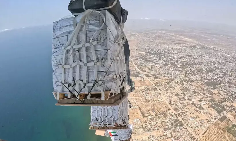 ഗ​സ്സ​യി​ൽ 150കോ​ടി ഡോ​ള​റി​ന്‍റെ സ​ഹാ​യ​മെ​ത്തി​ച്ച്​ യു.​എ.​ഇ