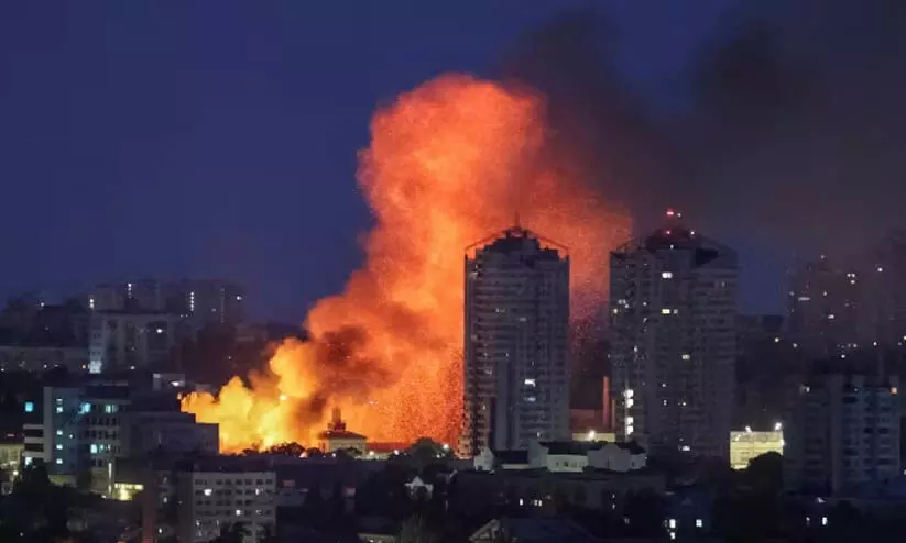 റഷ്യൻ എണ്ണസംഭരണ കേന്ദ്രത്തിൽ യുക്രെയ്ൻ ആക്രമണം