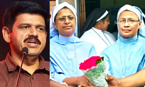 കന്യാസ്ത്രീകൾക്കെതിരെ ചുമത്തിയ മതപരിവർത്തന നിരോധന നിയമത്തിന് പിന്നിൽ ആർ.എസ്.എസ്-ഇടത് സഖ്യ സർക്കാർ -സന്ദീപ് വാര്യർ