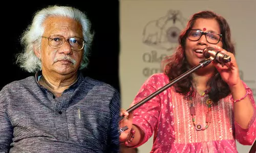 സിനിമയുമായി യാതൊരു ബന്ധവുമില്ലാത്ത സ്ത്രീ, എന്‍റെ സംസാരം തടയാൻ അവൾ ആര്? പുഷ്പവതിയെ അപമാനിച്ച് അടൂർ