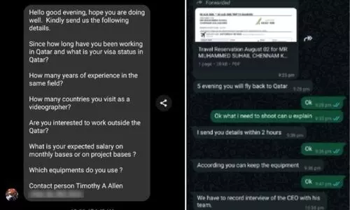 ബഹ്റൈനിൽ ഖത്തർ പ്രവാസികളായ മലയാളി ഫോട്ടോഗ്രാഫർമാർ കബളിപ്പിക്കപ്പെട്ടതായി പരാതി ബഹ്റൈനിൽ ഖത്തർ പ്രവാസികളായ മലയാളി ഫോട്ടോഗ്രാഫർമാർ കബളിപ്പിക്കപ്പെട്ടതായി പരാതി